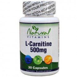 Natural Vitamins L-Carnitine - 500mg - 30 Κάψουλες