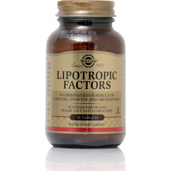 Solgar Lipotropic Factors 50 ταμπλέτες Solgar Lipotropic Factors 50 ταμπλέτες