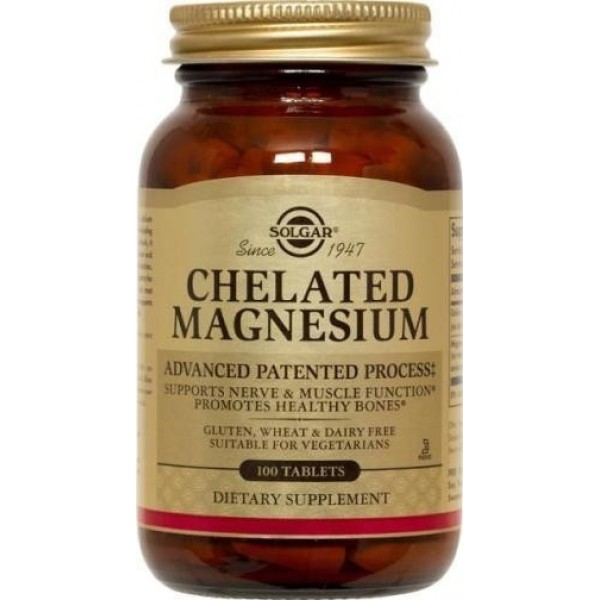 Solgar Chelated Magnesium 100 ταμπλέτες