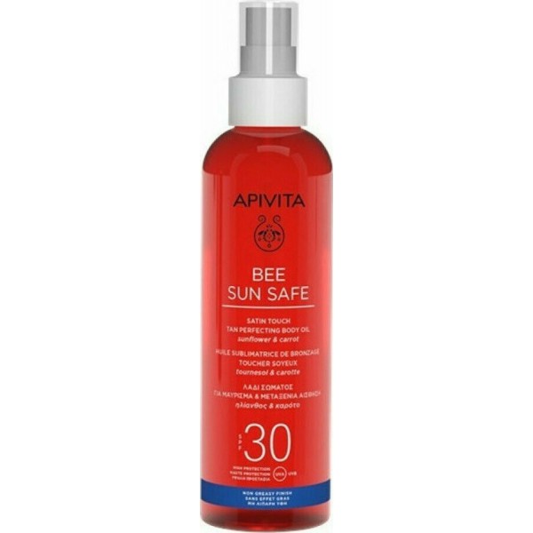 Apivita Bee Sun Safe Ηλίανθος & Καρότο Αδιάβροχο Αντηλιακό Λάδι για το Σώμα SPF30 σε Spray 200ml Apivita Bee Sun Safe Ηλίανθος & Καρότο Αδιάβροχο Αντηλιακό Λάδι για το Σώμα SPF30 σε Spray 200ml