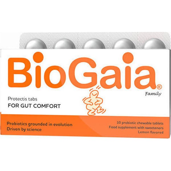 BioGaia ProTectis Family Προβιοτικά για Ενήλικες και Παιδιά 10 μασώμενες ταμπλέτες Λεμόνι BioGaia ProTectis Family Προβιοτικά για Ενήλικες και Παιδιά 10 μασώμενες ταμπλέτες Λεμόνι