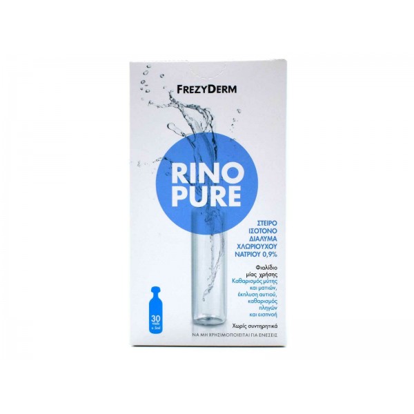 Frezyderm Rinopure Στείρο Ισοτονικό Διάλυμα Χλωριούχου Νατρίου 0.9% 30 x 5ml