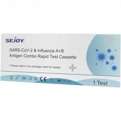 Sejoy SARS-CoV-2 & Influenza A+B Antigen Combo Rapid Test Cassette 1τμχ Διαγνωστικό Τεστ Ταχείας Ανίχνευσης Αντιγόνων Covid-19 & Γρίπης