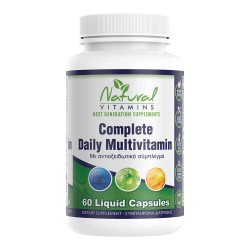 Natural Vitamins Complete Daily Multivitamin Πολυβιταμίνη για Ενέργεια, Ενίσχυση του Ανοσοποιητικού & τα Μαλλιά 60 κάψουλες