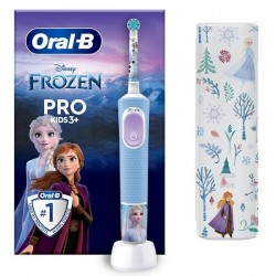 Oral-B Frozen II με Θήκη Ταξιδίου Ηλεκτρική Οδοντόβουρτσα για 3+ Χρονών Γαλάζια-Λιλά