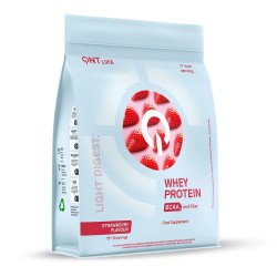 QNT Light Digest Πρωτεΐνη Ορού Γάλακτος Χωρίς Γλουτένη με Γεύση Hazelnut Strawberry 500gr