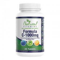 Natural Vitamins Vitamin C 1000mg 30 ταμπλέτες