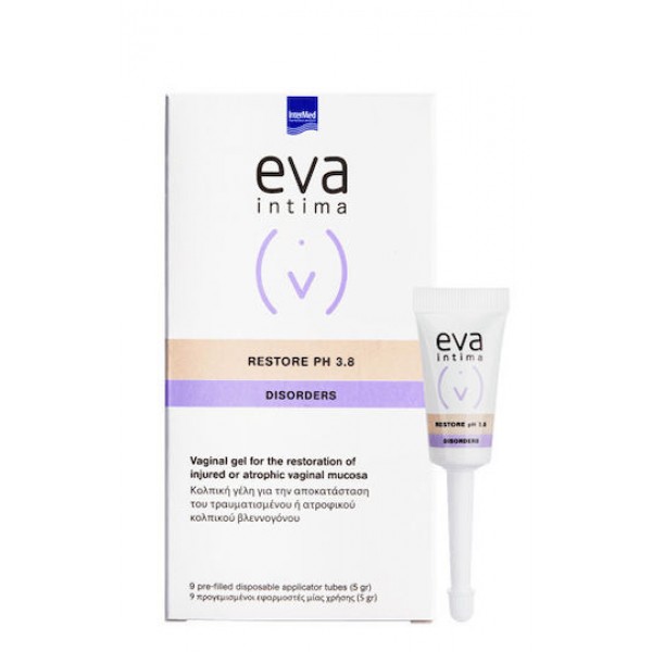 InterMed Eva Intima Disorders Restore pH 3.8 Gel για την Ευαίσθητη Περιοχή 9 x 5gr