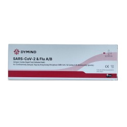 Dymind Sars-CoV-2 & Flu A/B Διαγνωστικό Τεστ Ταχείας Ανίχνευσης Αντιγόνων με Ρινικό Δείγμα 1τμχ