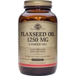 Solgar Flaxseed Oil (Linseed Oil) 1250mg 100 μαλακές κάψουλες