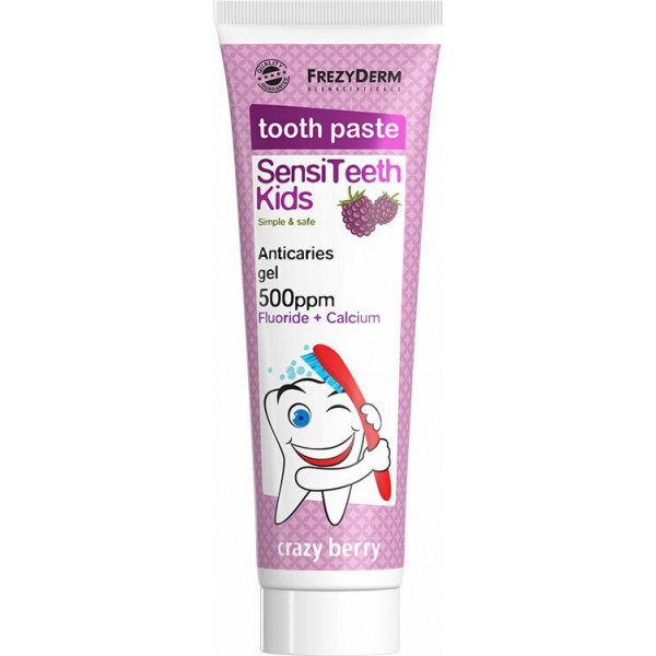 Frezyderm Οδοντόκρεμα SensiTeeth 50ml 500 ppm με Γεύση Crazy Berry για 3+ χρονών