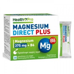 HEALTH PRO MAGNESIUM DIRECT PLUS 375MG + B6 30 SACHETS