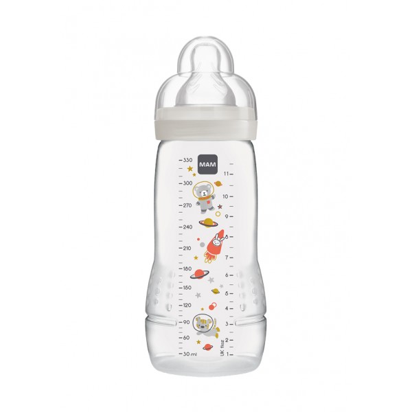 mam Μπιμπερό Easy Active™ Baby Bottle 330ml - Γκρι