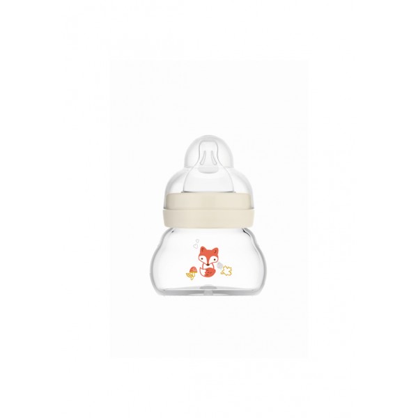mam Μπιμπερό Γυάλινο Feel Good 90ml - Κρεμ