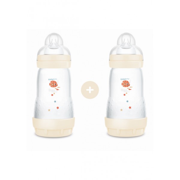 mam Σετ 2 Μπιμπερό Easy Start™ Anti-Colic 260ml - Κρεμ