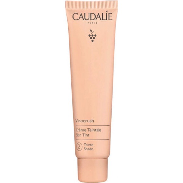 Caudalie Vinocrush Skin Tint Shade 2 Κρέμα Προσώπου με Χρώμα για Ενυδάτωση & Ατέλειες με Υαλουρονικό Οξύ & Πρεβιοτικά 30ml